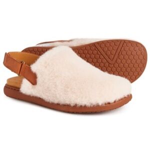NWT Børn Kat Shearling Cozy Pink & Tan Shearling Mules SOLD OUT ONLINE!